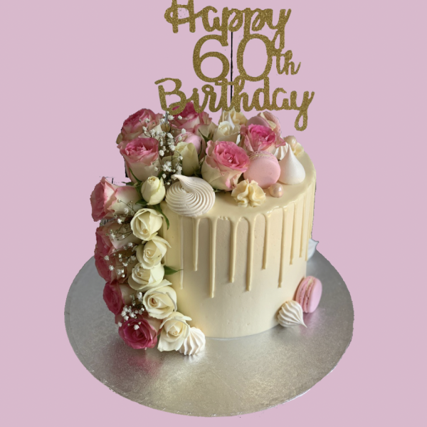 Cascading Roses Cake